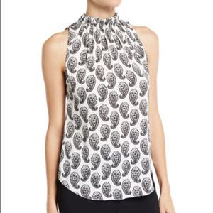 Kobi Halperin Lula Sleeveless Halter Blouse XL NWT